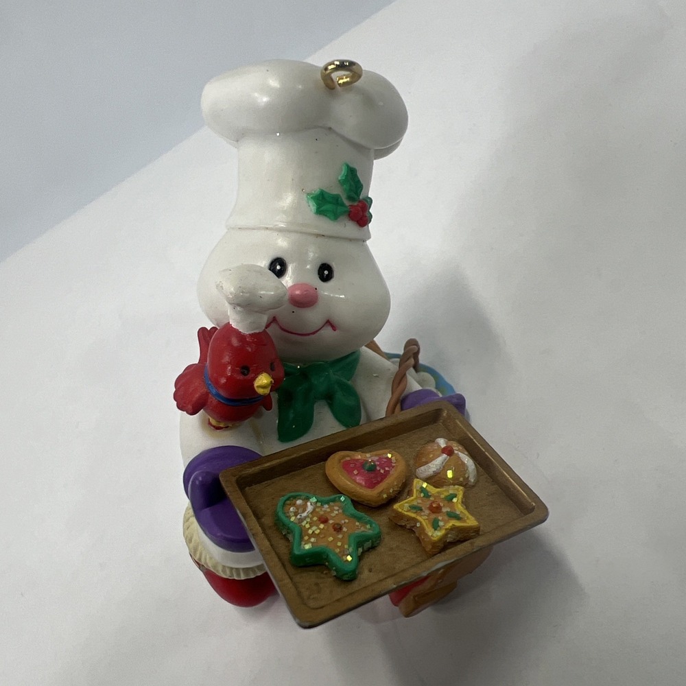 Trevco Vintage 1996 Mistletoe Magic Collection Baking Snowman Ornament #9701758